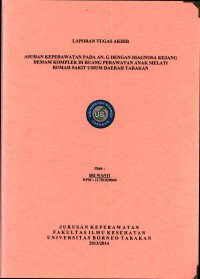 Asuhan Keperawatan Pada An. G Dengan Diagnosa Kejang Demam Komplek Di Ruang Perawatan Anak Melati Rumah Sakit Umum Daerah Tarakan