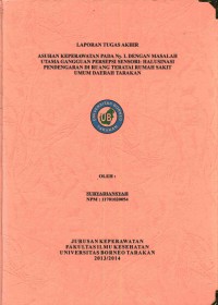 Asuhan Keperawatan Pada Ny. L Dengan Masalah Utama Gangguan Persepsi Sensori: Halusinasi Pendengaran Di Ruang Teratai Rumah Sakit Umum Daerah Tarakan