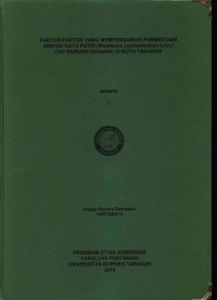 Faktor-Faktor Yang Mempengaruhi Permintaan Minyak Kayu Putih (Melaleuca leucadendron linn.) Cap Burung Kenawai Di Kota Tarakan