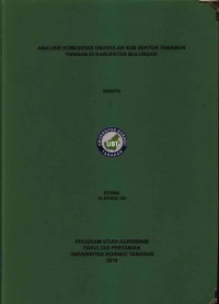Analisis Komoditas Unggulan Sub Sektor Tanaman Pangan Di Kabupaten Bulungan
