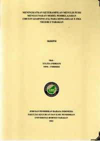 Meningkatkan Keterampilan Menulis Puisi Menggunakan Model Pembelajaran Circuit Learning (CL) Pada Siswa Kelas X SMA Negeri 3 Tarakan