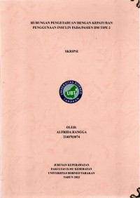 Hubungan Pengetahuan Dengan Kepatuhan Penggunaan Insulin Pada Pasien DM Tipe 2