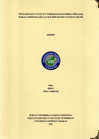Pengaruh Self-Efficacy Terhadap Kemandirian Belajar Bahasa Indonesia Kelas VII-B SMP Negeri 5 Tanjung Selor