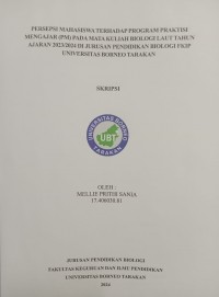 Persepsi Mahasiswa Terhadap Program Praktisi Mengajar (PM) Pada Mata Kuliah Biologi Laut Tahun Ajaran 2023/2024 Di Jurusan Pendidikan Biologi FKIP Universitas Borneo Tarakan