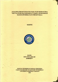 ANALISIS STRUKTUR BATIN PADA PUISI ROMANTIKA “SEUTAS PUISI DAN KISAHNYA” KARYA MUHAMMAD ILHAM (PENDEKATAN STRUKTURAL)