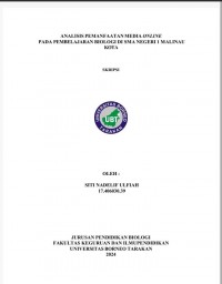 Analisis Pemanfaatan Media Online Pada Pembelajaran Biologi Di SMA Negeri 1 Malinau Kota