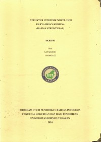 Struktur Intrinsik Novel 23:59 Karya Brian Khrisna (Kajian Struktural)