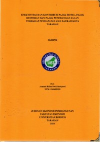 Efektivitas Dan Kontribusi Pajak Hotel, Pajak  Restoran Dan Pajak Penerangan Jalan  Terhadap Pendapatan Asli Daerah Kota  Tarakan
