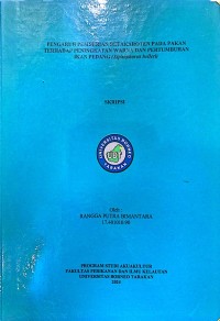 Pengaruh Pemberian Betakaroten Pada Pakan Terhadap Peningkatan Warna Dan Pertumbuhan Ikan Pedang (Xiphophorus helleri)