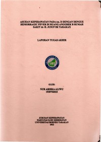 Asuhan Keperawatan Pada An. D Dengan Dengue Hemorragic Fever Di Ruang Anggrek B Rumah Sakit Dr. H. Jusuf SK