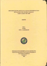 Implementasi Pelaksanaan Layanan Penempatan Dan Penyaluran SMA Negeri 2 Tarakan Tahun Ajaran 2017-2018