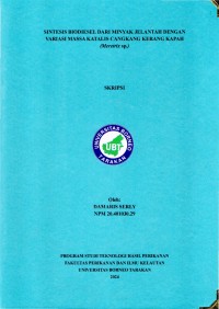 Sintesis Biodiesel Dari Minyak Jelantah Dengan Variasi Massa Katalis Cangkang Kerang Kapah (Meretrix sp.)