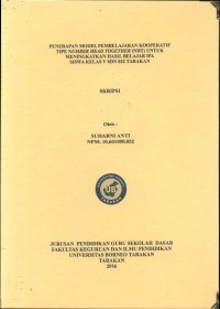 Penerapan Model Pembelajaran Kooperatif Tipe Number Head Together (NHT) Untuk Meningkatkan Hasil Belajar IPA Siswa Kelas V SDN 032 Tarakan