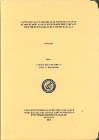 Meningkatkan Hasil Belajar IPS Menggunakan Model Pembelajaran Kooperatif Tipe Take And Give Pada Siswa Kelas III C SDN 006 Tarakan