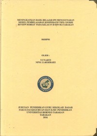 Meningkatkan Hasil Belajar IPS Menggunakan Model Pembelajaraan Kooperatif Tipe Course Review Horray Pada Kelas IV-B SDN 012 Tarakan