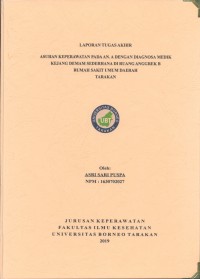 Asuhan Keperawatan Pada An. A Dengan Diagnosa Medik Kejang Demam Sederhana Di Ruang Anggrek B Rumah Sakit Umum Daerah Tarakan