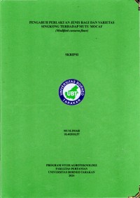 Pengaruh Perlakuan Jenis Ragi Dan Varietas Singkong Terhadap Mutu Mocaf (Modified cassava flour)