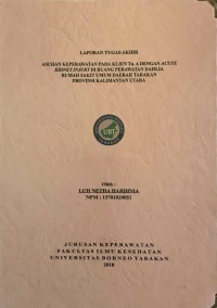 Asuhan Keperawatan Pada Klien Tn. A Dengan Acute Kidney Injury Di Ruang Perawatan Dahlia Rumah Sakit Umum Daerah Tarakan Provinsi Kalimantan Utara