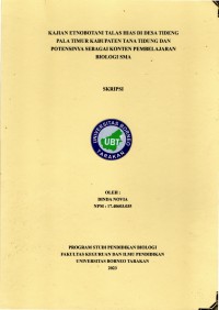 Kajian Etnobotani Talas Hias Di Desa Tideng Pala Timur Kabupaten Tana Tidung Dan Potensinya Sebagai Konten Pembelajaran Biologi SMA
