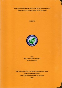 Analisis Struktur Wilayah Di Kota Tarakan Menggunakan Metode Skalogram