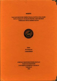 Valuasi Ekonomi Objek Wisata Pantai Amal Baru Kota Tarakan Aplikasi Travel Cost Method Terhadap Minat Berkunjung