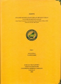 Analisis Kinerja Perusahaan Menggunakan Analisis Rasio Keuangan (Studi Pada Perusahaan Telekomunikasi Yang Terdaftar Di Bursa Efek Indonesia Periode 2007-2016)