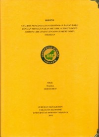 Analisis Pengendalian Persediaan Bahan Baku Dengan Menggunakan Metode Activity Based Costing (ABC) Pada UD Najwa Bakery Kota Tarakan