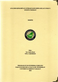 Analisis Kemampuan Literasi Sains Siswa Kelas X SMAN 1 Di Kota Tarakan