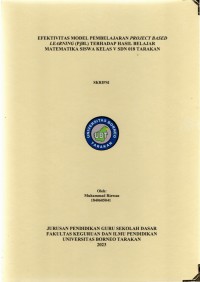 Efektivitas Model Pembelajaran Project Based Learning (PjBL) Terhadap Hasil Belajar Matematika Siswa Kelas V SDN 018 Tarakan
