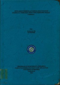 Pengaruh Perbedaan Kedalaman Wadah Budidaya Terhadap Moulting Kepiting Bakau (Scylla sp.)