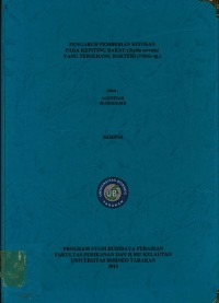 Pengaruh Pemberian Kitosan Pada Kepiting Bakau (Scylla serrata) Yang Terserang Bakteri (Vibrio sp.)