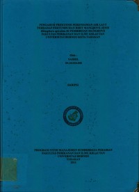 Pengaruh Frekuensi Perendaman Air Laut Terhadap Pertumbuhan Bibit Mangrove Jenis Rhizophora apiculata Di Pembibitan Mangrove Fakultas Perikanan Dan Ilmu Kelautan Universitas Borneo Tarakan
