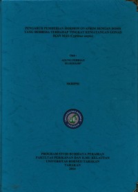 Pengaruh Pemberian Hormon Ovaprim Dengan Dosis Yang Berbeda Terhadap Tingkat Kematangan Gonad Ikan Mas (Cyprinus carpio)