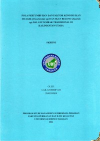 Pola Pertumbuhan Dan Faktor Kondisi Ikan Mujair (Oreochromis sp.) Dan Ikan Beloso (Saurida sp.) Dalam Tambak Tradisional Di Kalimantan Utara