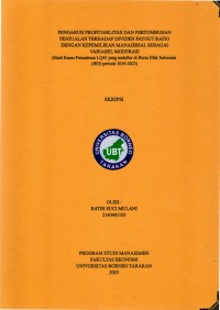 Pengaruh Profitabilitas Dan Pertumbuhan Penjualan Terhadap Dividen Payout Ratio Dengan Kepemilikan Manajerial Sebagai Variabel Moderasi (Studi Kasus Perusahaan LQ45 Yang Terdaftar Di Bursa Efek Indonesia (BEI) Periode 2019-2023)