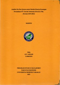 Analisis Du-Pont System Untuk Menilai Kinerja Keuangan 
Perusahaan PT. Garuda Indonesia (Persero) Tbk. 
(Periode 2019-2023)