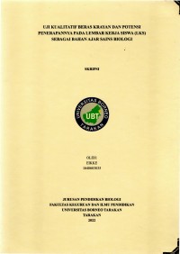 Uji Kualitatif Beras Krayan Dan Potensi Penerapannya Pada Lembar Kerja Siswa (LKS) Sebagai Bahan Ajar Sains Biologi