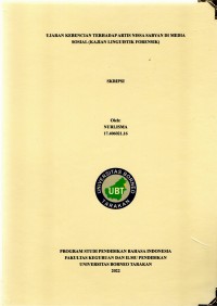 Ujaran Kebencian Terhadap Artis Nissa Sabyan Di Media Sosial (Kajian Linguistik Forensik)