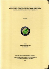 Identifikasi Tumbuhan Hias Genus Sansivieria (Lidah Mertua) Sebagai Perangkat Pembelajaran Biologi Siswa Kelas X Berdasarkan Studi Morfologi