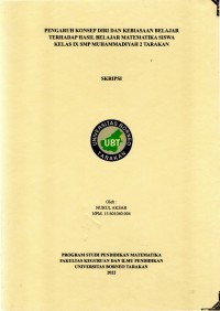 Pengaruh Konsep Diri Dan Kebiasaan Belajar Terhadap Hasil Belajar Matematika Siswa Kelas IX SMP Muhammadiyah 2 Tarakan
