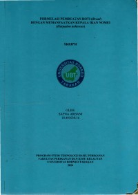 Formulasi Pembuatan Roti (Bread) Dengan Memanfaatkan Kepala Ikan Nomei (Harpadon nehereus)