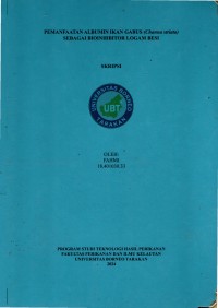 Pemanfaatan Albumin Ikan Gabus (Channa striata) Sebagai Bioinhibitor Logam Besi