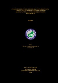 Analisis Pemilihan Moda Pergerakan Masyarakat Kota Tarakan Menuju Kabupaten/Kota Di Provinsi Kalimantan Utara Dengan Regresi Logistik Multinomial