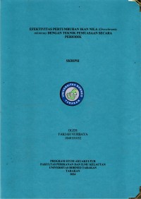 Efektivitas Pertumbuhan Ikan Nila (Oreochromis niloticus) Dengan Teknik Pemuasaan Secara Periodik