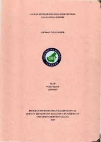 ASUHAN KEPERAWATAN PADA PASIEN DENGAN GAGAL GINJAL KRONIS