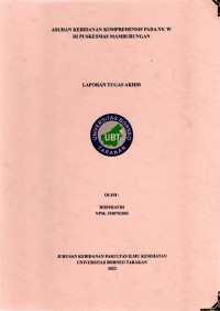 Asuhan Kebidanan Komprehensif Pada Ny. W Di Puskesmas Mamburungan