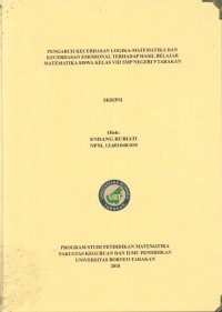 Pengaruh Kecerdasan Logika-Matematika Dan Kecerdasan Emosional Terhadap Hasil Belajar Matematika Siswa Kelas VIII SMP Negeri 9 Tarakan