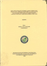 Pengaruh Strategi Pembelajaran Think Talk-Write (TTW) Terhadap Kemampuan Komunikasi Matematika Siswa Kelas VII SMP Negeri 8 Tarakan Ditinjau Dari Kemandirian Belajar