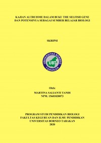 Kajian Altruisme Dalam Buku The Selfish Gene dan Potensinya Sebagai Sumber Belajar Biologi