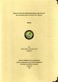 Hubungan Big Five Personality Dengan Kecemasan Belajar Siswa Kelas VI Di SD N 037 Tarakan